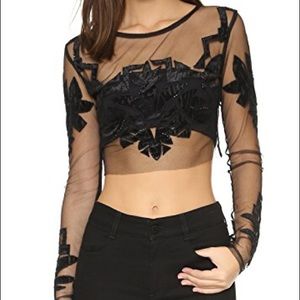 For Love and Lemons Vienna Crop Top
